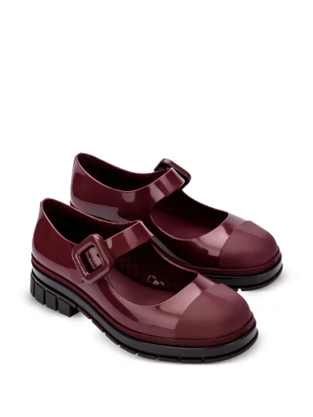 Pantofi cu toc Melissa cu cataramă roșu