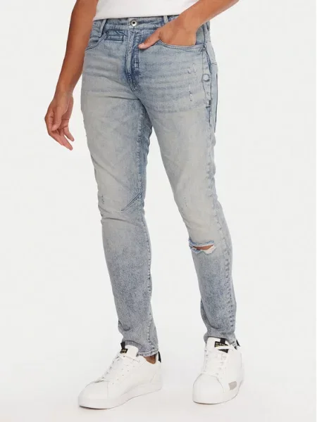 G-Star Raw Jeans hlače D-Staq 3D modra