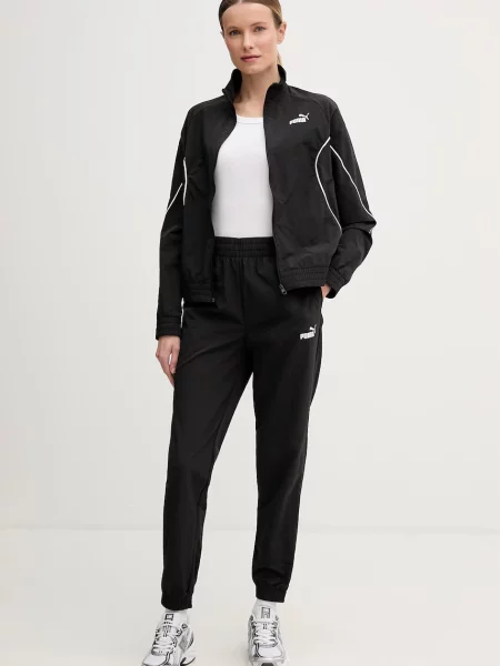 Puma komplet dresowy Woven Tracksuit czarny