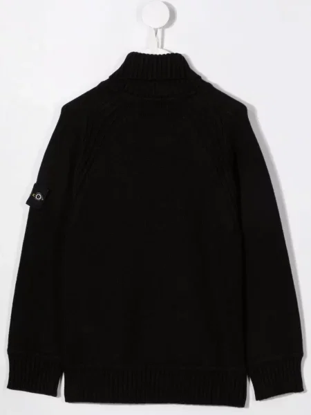 Sweter dziecięcy Stone Island czarny