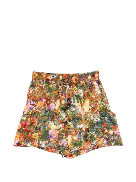 Pantaloni scurți Osklen cu model floral cu cordon portocaliu