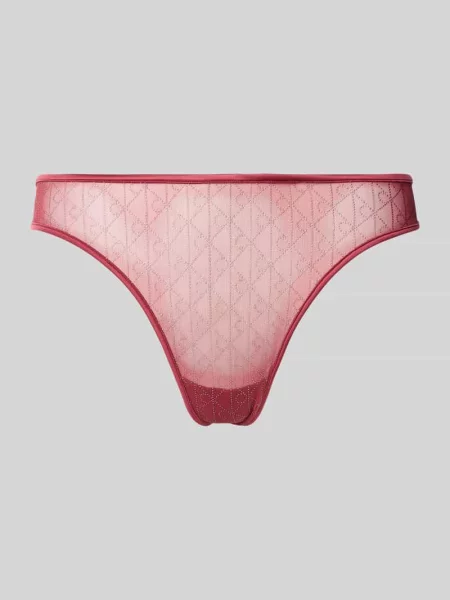 Stringi z transparentną wstawką z siateczki Calvin Klein Underwear