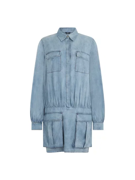 Sukienka jeansowa 7 For All Mankind niebieska