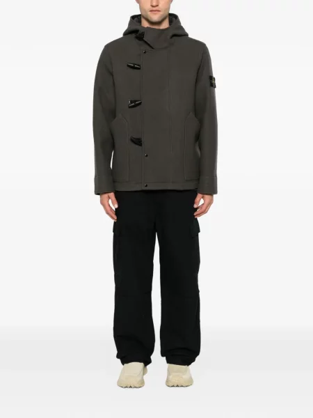 Palton Stone Island cu strasuri gri