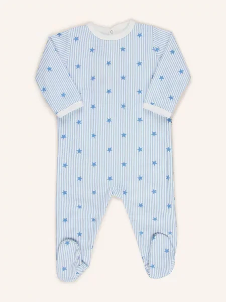 Petit Bateau Mikina S Nohavicemi modrá bílá