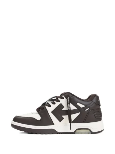 Sneakerși Off-white din piele alb