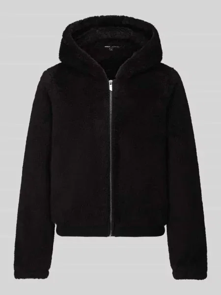 Bluza rozpinana o kroju regular fit z futerka model ‘NEWANNA’ Only czarna