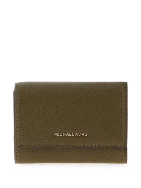 Portofel Michael Michael Kors din piele cu imagine verde