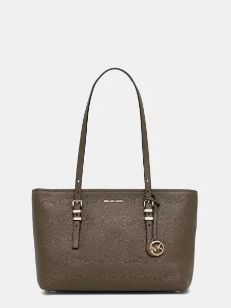 MICHAEL Michael Kors geantă shopper pentru femei din piele QUINN verde
