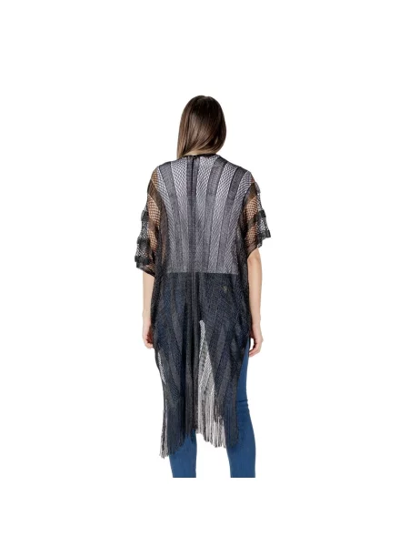 Ponczo Liu Jo z siateczką z siateczki czarne