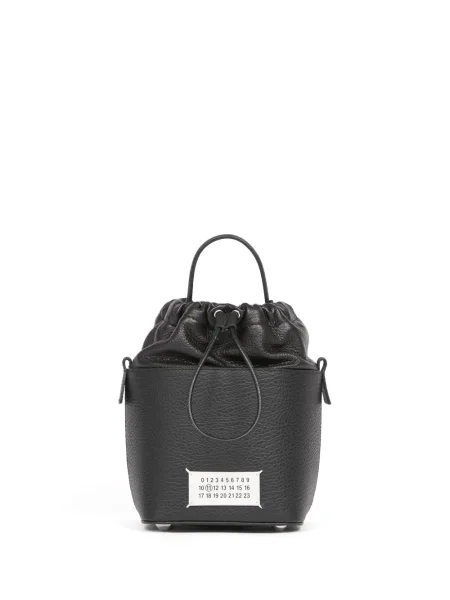 Geantă bucket Maison Margiela din piele negru