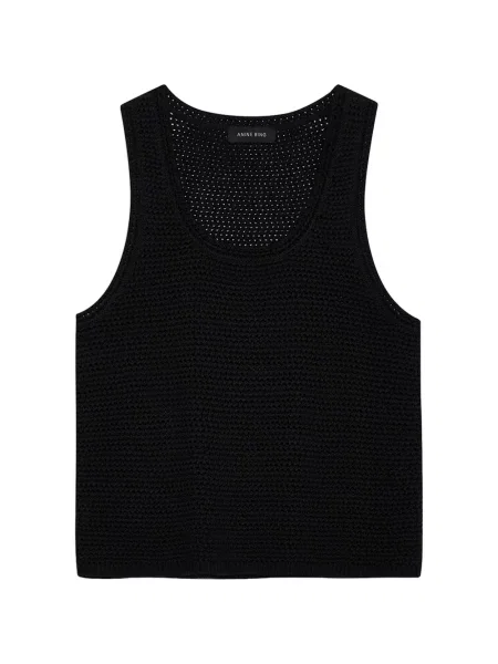 Top Anine Bing tricotate negru