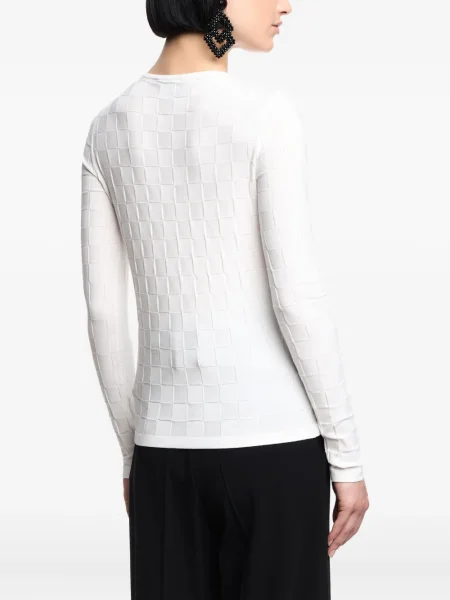 Μακρύς μπλούζα Emporio Armani λευκό