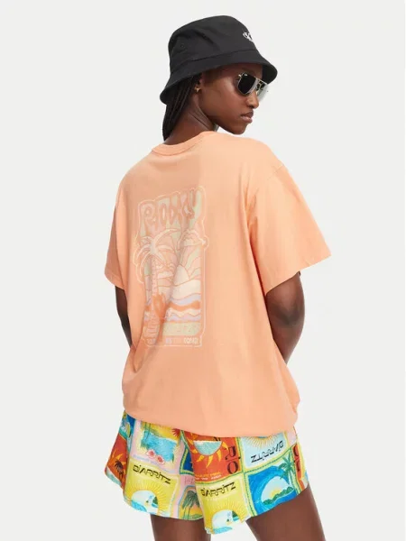Roxy Tricou Enzyme Wash Oversize portocaliu