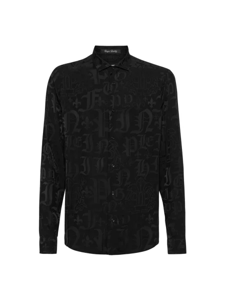 Koszula Philipp Plein żakardowa czarna