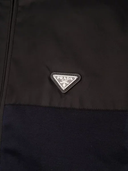 Geacă Prada din fleece negru