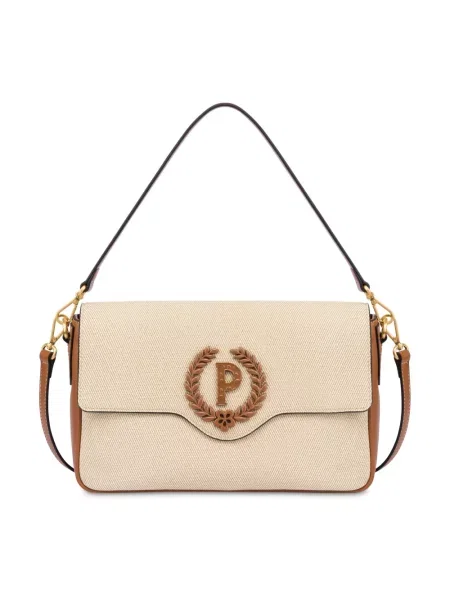 Torebka Pollini płócienna beżowa