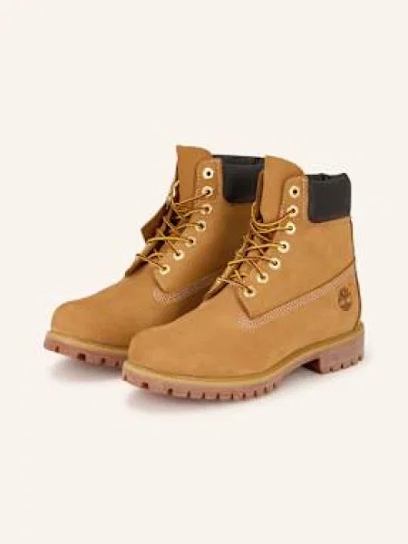 Timberland Šněrovací Boty Premium 6 Inch velbloudí / tmavě hnědá