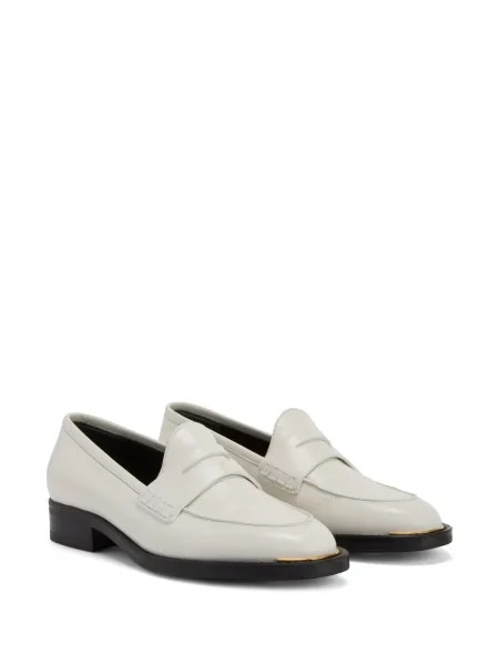 Pantofi loafer Giuseppe Zanotti din piele alb