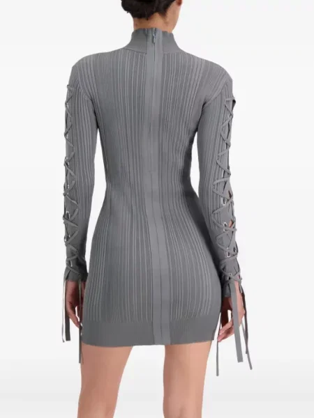 Rochie mini Hervé Léger de costum gri