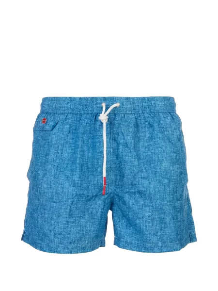 Slip de baie Kiton cu imagine albastru