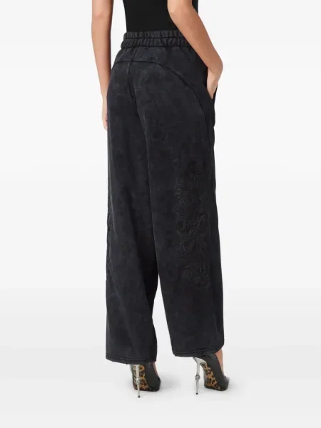 Pantaloni Philipp Plein alergare negru