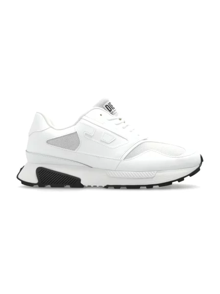 Diesel Obuwie Mężczyzna 42 EU Skóra S-Tame-D Running Sneakers biały