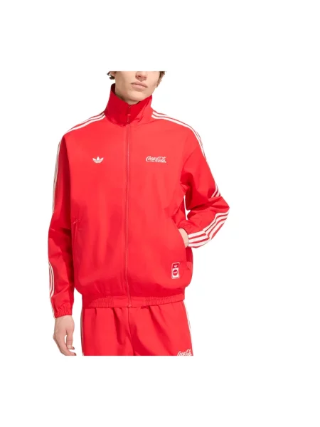 Kurtka Adidas klasyczna do biegania czerwona