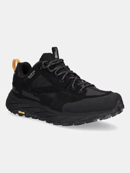 Jack Wolfskin pánske trekové topánky Terraquest Texapore Low black čierna