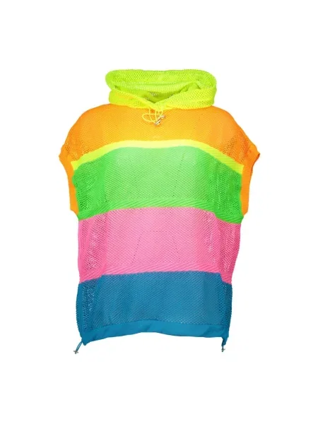 Sweter Love Moschino z krótkim rękawem elegancki pomarańczowy