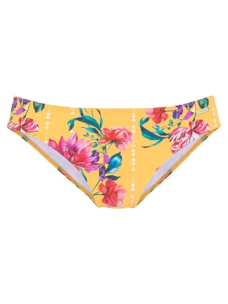 SUNSEEKER Slip costum de baie galben auriu / roz / verde / roz alb