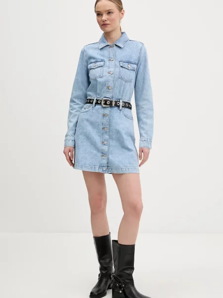 Tommy Jeans sukienka jeansowa niebieska