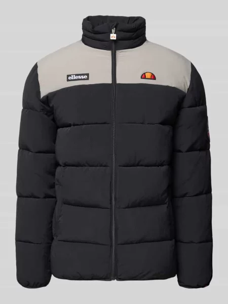 Kurtka pikowana z zamkiem błyskawicznym model ‘NEBULA’ Ellesse czarna