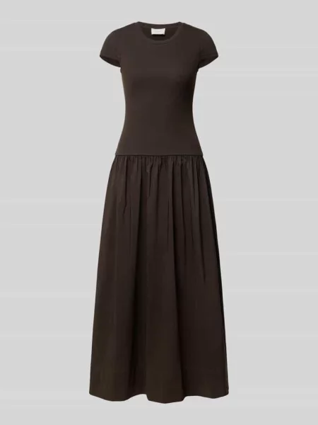 Długa sukienka w efekcie 2 w 1 model Tuscany' Neo Noir