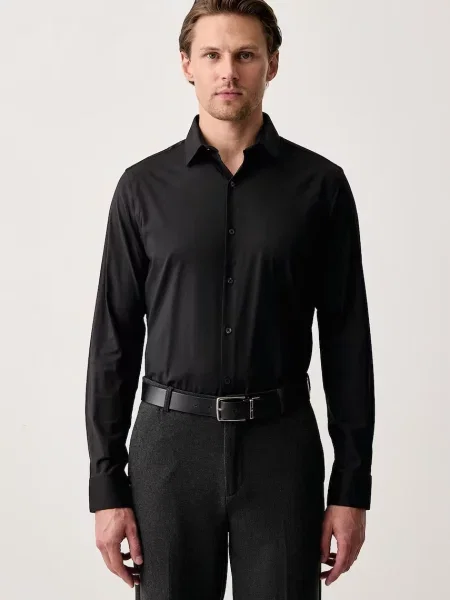 Calvin Klein Cămașă | stretch negru