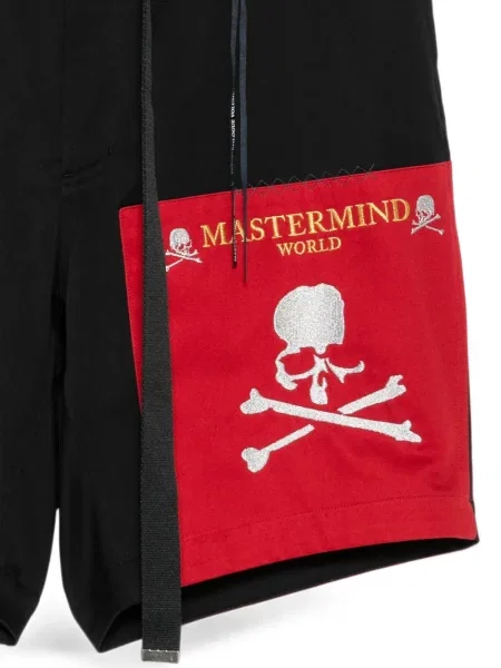 Pantaloni scurți Mastermind World cu autograf negru