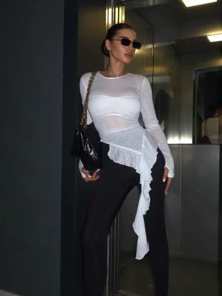 Лонгслив Jadone Fashion белый