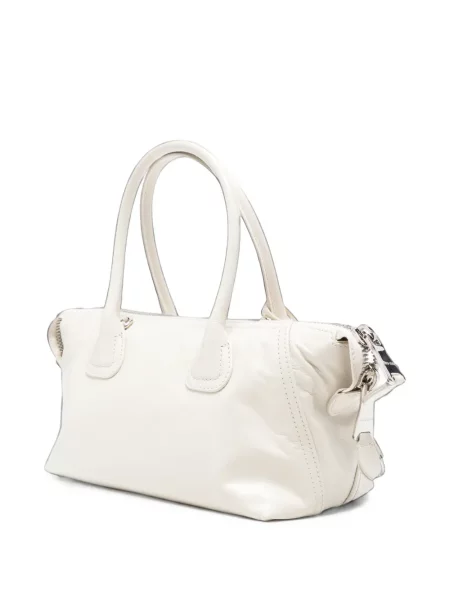 Shopper táska Miu Miu autogrammal fehér