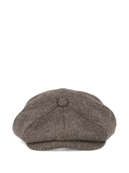 Căciulă Barbour fără toc din tweed maro