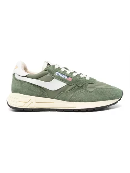 Sneakersy Autry zamszowe casual zielone