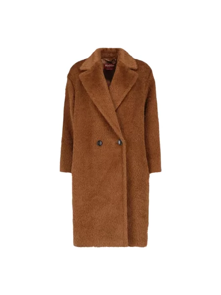 Płaszcz Max Mara Studio wełniany brązowy