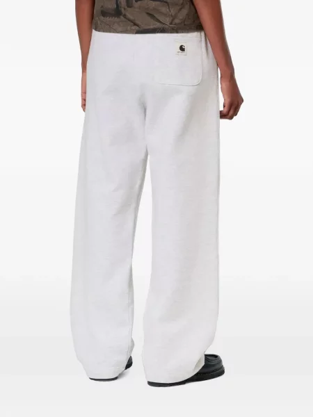 Trčanje hlače Carhartt Wip s autogramom siva