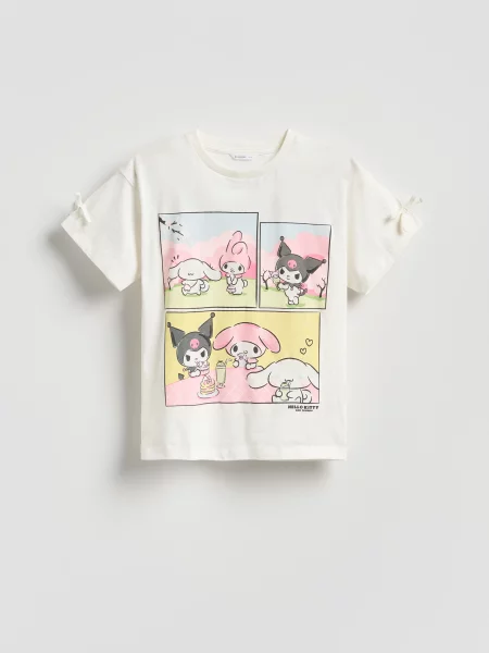 Reserved Tričko Hello Kitty a přátelé krémová