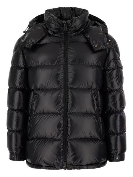 Geacă cu puf Moncler Maire cu glugă negru