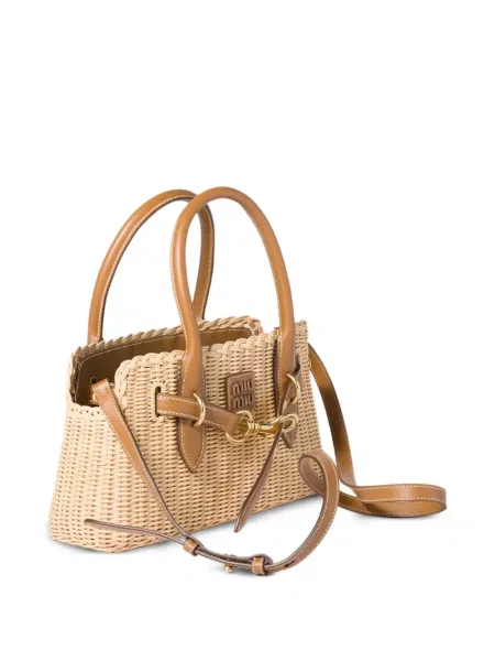 Кожена чанта Miu Miu