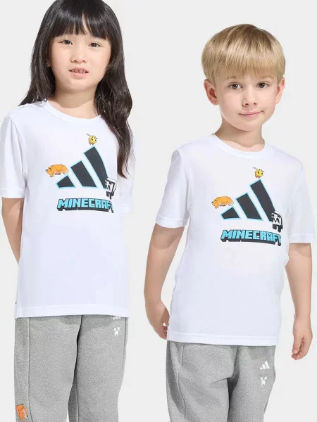 Adidas tričko MINECRAFT bílé