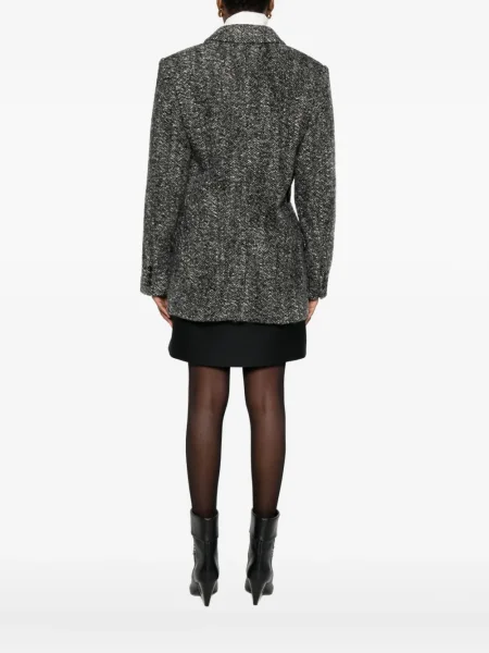 Geacă Isabel Marant cu cataramă din tweed negru
