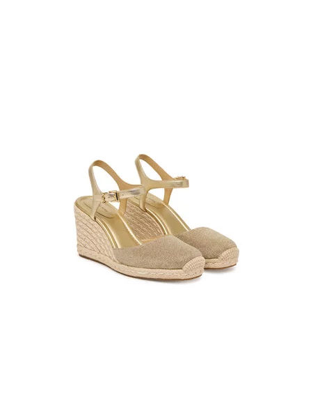 Espadrilės MICHAEL Michael Kors Kenzie Wedge Auksinė