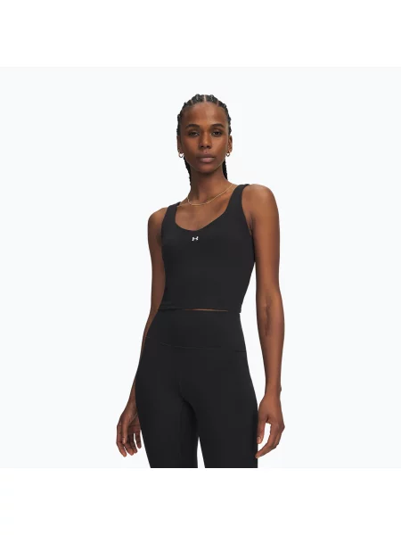Tricou de antrenament pentru femei Under Armour Motion Tank ultimate black/white alb