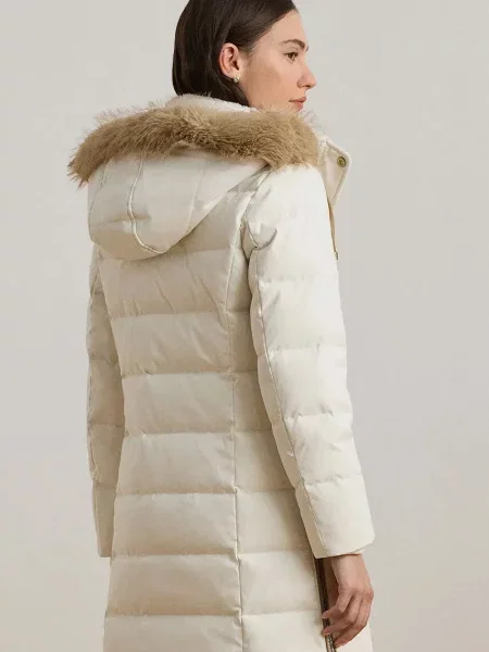 Пухова куртка Lauren Ralph Lauren зимова бежевий